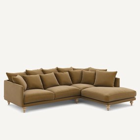 Γωνιακός καναπές από λινό βελούδο, Lazare