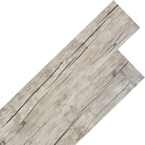 vidaXL Πλάκες Δαπέδου 2,51 m² 18 pcs PVC Ξεπλυμένη δρυς