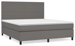 ΚΡΕΒΑΤΙ BOXSPRING ΜΕ ΣΤΡΩΜΑ ΓΚΡΙ 160X200ΕΚ. ΑΠΟ ΣΥΝΘΕΤΙΚΟ ΔΕΡΜΑ 3142735