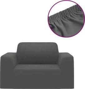 vidaXL Κάλυμμα Καναπέ Ελαστικό Ανθρακί από Πολυεστερικό Ζέρσεϊ