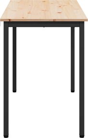 vidaXL Τραπεζαρία Φυσικό 110 x 55 x 75 cm Στερεά ξυλεία πεύκου
