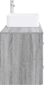 vidaXL Σετ Επίπλων Μπάνιου 2 pcs Γκρι Sonoma Επεξεργασμένο Ξύλο