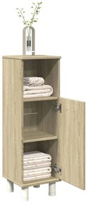 vidaXL Ντουλάπι Μπάνιου Sonoma Δρυς 30,5x30x95 εκ. Επεξεργασμένο Ξύλο