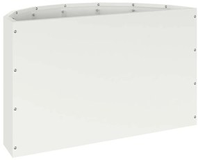 vidaXL Γλάστρα Λευκό 60 x 30 x 35 εκ Ατσάλι