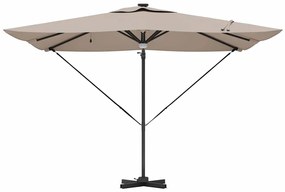 vidaXL Ρώμη Ομπρέλα Taupe 286 x 285 x 270 εκ Αλουμίνιο και Πολυεστέρας