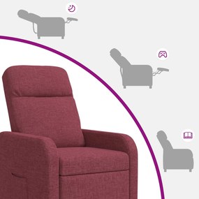 vidaXL Αναπαυτική Καρέκλα Κόκκινο Ύφασμα
