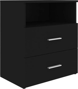 vidaXL Κομοδίνο Μαύρο 50 x 32 x 60 εκ.