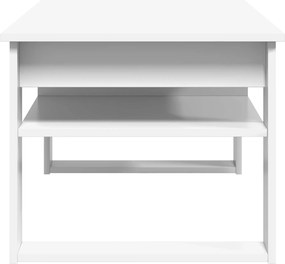 vidaXL Τραπεζάκι σαλονιού Λευκό 96 x 54 x 44 εκ Επεξεργασμένο ξύλο