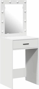 vidaXL Τραπέζι περιποίησης Λευκό 50 x 41 x 135 εκ Επεξεργασμένο Ξύλο