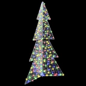 vidaXL Χριστουγεννιάτικο Δέντρο 240 LED Πολύχρωμο 180 cm Ακρυλικό