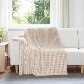 vidaXL Ριχτάρια 6 pcs Μπεζ 200 x 150 cm Μαλλί