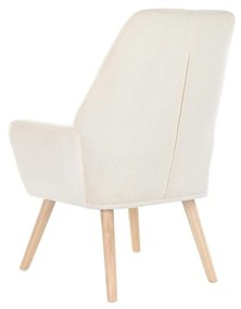 Πολυθρόνα DKD Home Decor Κρεμ Φυσικό 65 x 75 x 96 cm