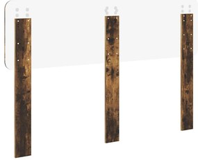 vidaXL Κεφαλάρι Καπνιστό Δρύς 160 cm Επεξεργασμένο ξύλο