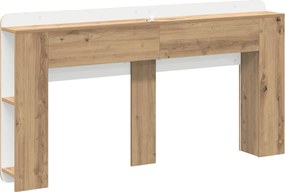 vidaXL Κρεβάτι με Κεφαλάρι Artisan Δρυς 140 cm Επεξεργασμένο Ξύλο