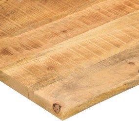 vidaXL Επιφάνεια Γραφείου Καμπύλη 80x60x2,5 εκ Μασίφ Ακατ. Μάνγκο