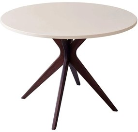 Τραπέζι Jubi Bold JUBIBOLDTROWAL4 100x73cm Walnut-Beige Mdf, Wood