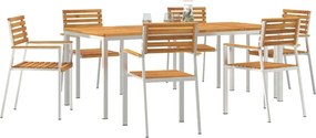 vidaXL Σέτ φαγητού για κήπο 7 pcs