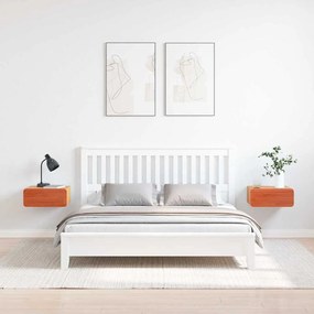 vidaXL Κομοδίνο 2 pcs Καφέ κεριού 39 x 34 x 16.5 εκ. Μασίφ ξύλο πεύκου