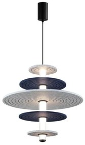 Κρεμαστό Φωτιστικό Οροφής LED 16W Γκρι-Μπλε Τσόχα Azul 4322300 Viokef-4322300-Γκρι 4322300