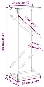 ΡΑΦΙ ΓΙΑ ΚΑΥΣΟΞΥΛΑ ΛΕΥΚΟ 40X25X100 ΕΚ. ΑΤΣΑΛΙ ΨΥΧΡΗΣ ΕΛΑΣΗΣ 864332