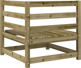vidaXL Καναπές Κήπου Γωνιακός 70x70x67 εκ. Επεξ. Πεύκου