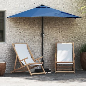 vidaXL Ομπρέλα Κήπου Μπλε 294 x 150 x 223 εκ ύφασμα