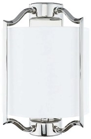 Φωτιστικό Τοίχου - Απλίκα Nuntucet 8151 1x40W E14 Silver Nowodvorski Metal, Fabric