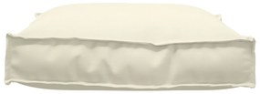 vidaXL Μαξιλάρι Παλέτας Κρεμ 70x70x12 εκ. Υφασμα Οξφόρδης