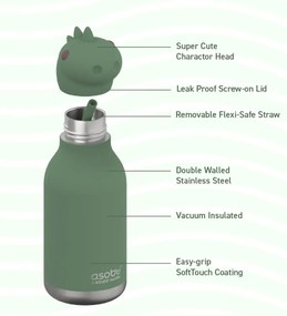 ΜΠΟΥΚΑΛΙ ΘΕΡΜΟΣ 460ml BESTIE DINO ASOBU