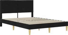 vidaXL Σκελετός Κρεβατιού Μαύρο 120 x 200 cm Πολυεστέρας