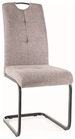 KRZESŁO AXO BREGO CZARNY STELAŻ/SZARY 07 DIOMMI-80-3207
