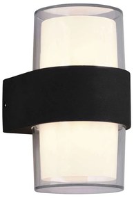 Φωτιστικό Τοίχου - Απλίκα Molina R22052142 9x13cm 2xLed 550Lm 4,6W Black-White RL Lighting