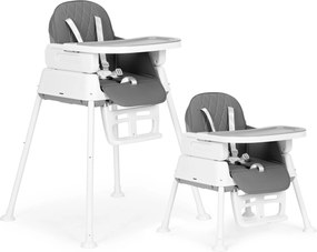 3-in-1 foldable children's feeding chair ECOTOYS gray