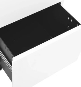 vidaXL Αρχειοθήκη Φορητή Λευκή 39 x 45 x 67 εκ. Ατσάλινη