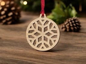 Σετ των 3 Intra απο ξύλο plywood 3mm-4mm πάχος – Ξύλινο στολίδι με σχέδιο νιφάδα χιονιού 30x35 cm INTRAVECTRY-MY545529