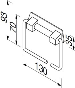 Geesa Hotelia 5146 Chrome - Χαρτοθήκη