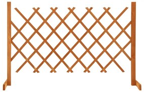 Καφασωτό Φράχτης Κήπου Πορτοκαλί 120x90 εκ. Μασίφ Ξύλο Ελάτης - Πορτοκαλί