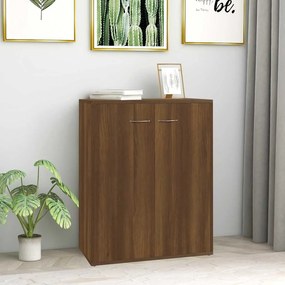 vidaXL Ντουλάπι Καφέ Δρυς 60 x 30 x 75 εκ. από Επεξεργασμένο Ξύλο
