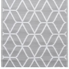 vidaXL Χαλί εξωτερικού χώρου ARAKIL γκρι 190x290 cm PP