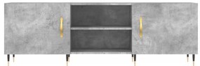vidaXL Έπιπλο Τηλεόρασης Γκρι Σκυροδέματος 150x30x50 εκ. Επεξ. Ξύλο