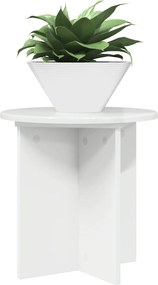 vidaXL Βάση φυτών 2 τεμ. Γυαλιστερό Λευκό 40 x 40 x 40 cm