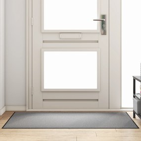 vidaXL Πατάκι πόρτας Ορθογώνιο Γκρι 90x150 εκ.