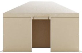 VEVOR Winter Gazebo Cover Fits 3.08 x 4.39 m Hardtop Gazebos, All-Weather Gazebo Cover with Sidewalls &amp; Windows, High-Density PE Material, Enclosed Storage Shelter Covers, Gazebos not Included