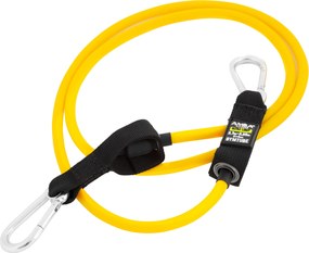 Amila Λάστιχο Gymtube Με Clip 140Cm Ultra Light Κίτρινο (88160)