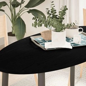 vidaXL Επιτραπέζια επιφάνεια Σκούρο Καφέ 120x60x2 εκ. Ξύλο Δρυός Οβάλ
