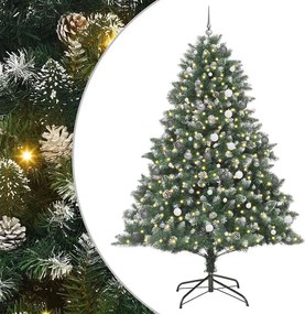 vidaXL Τεχνητό Χριστουγεννιάτικο Δέντρο με 300 LED Πράσινο 240 cm