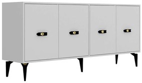 Μπουφές Fly 475OLV2365 180x35x82,6cm White Μοριοσανίδα, Μελαμίνη