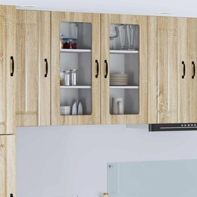 vidaXL Ραφιέρα τοίχου LUCCA 2 pcs Sonoma Δρυς 40 x 31 x 80 εκ.
