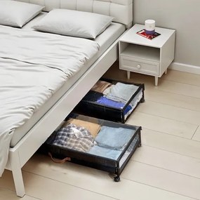 VEVOR Under Bed Storage with Wheels 36x18.1x7.3 In Rolling Storage Bags 2 Pack