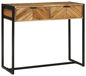 vidaXL Τραπέζι κονσόλας Καφέ 90 x 35 x 75 εκ. Μασίφ ξύλο μάνγκο